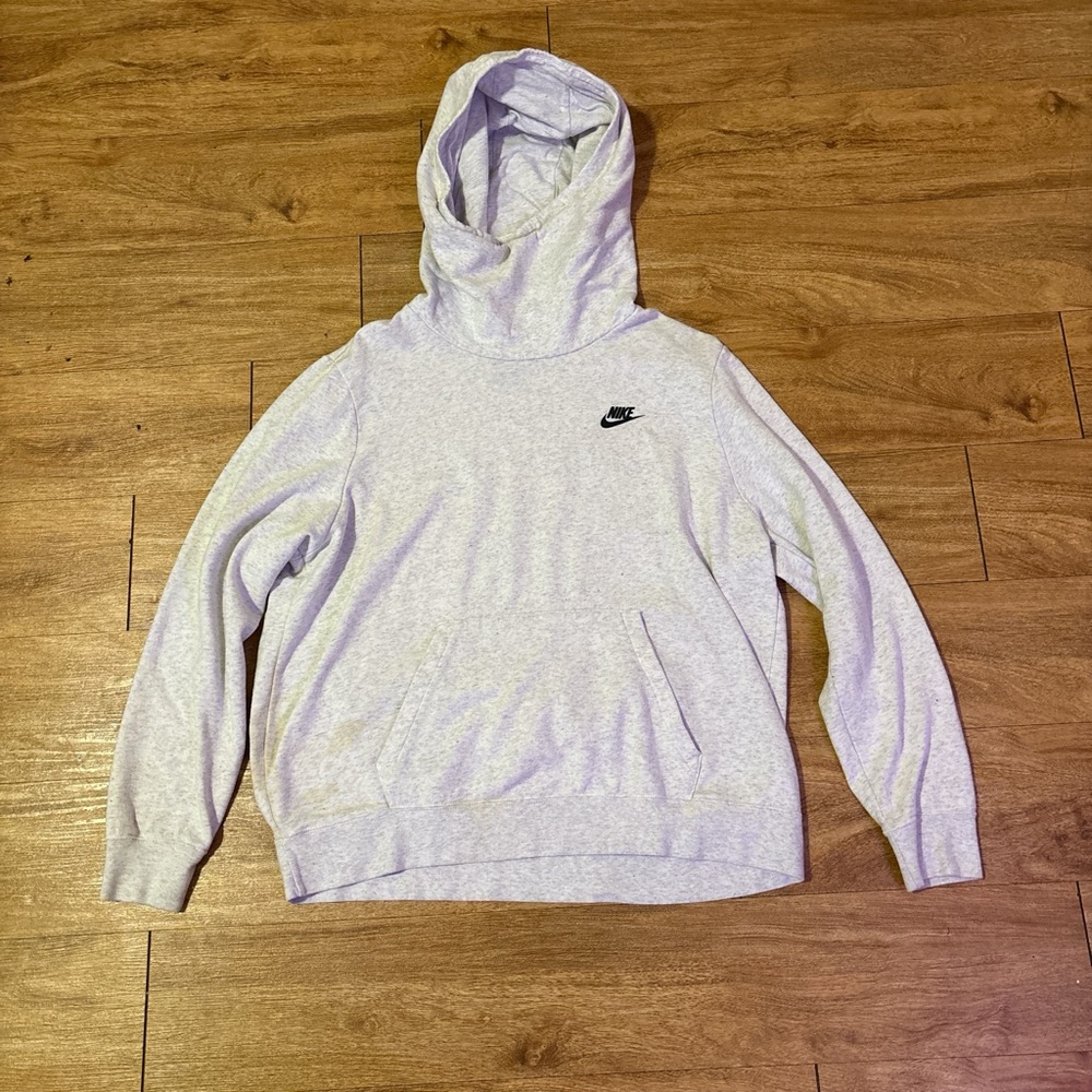 Nike Light Gray Pullover Hoodie